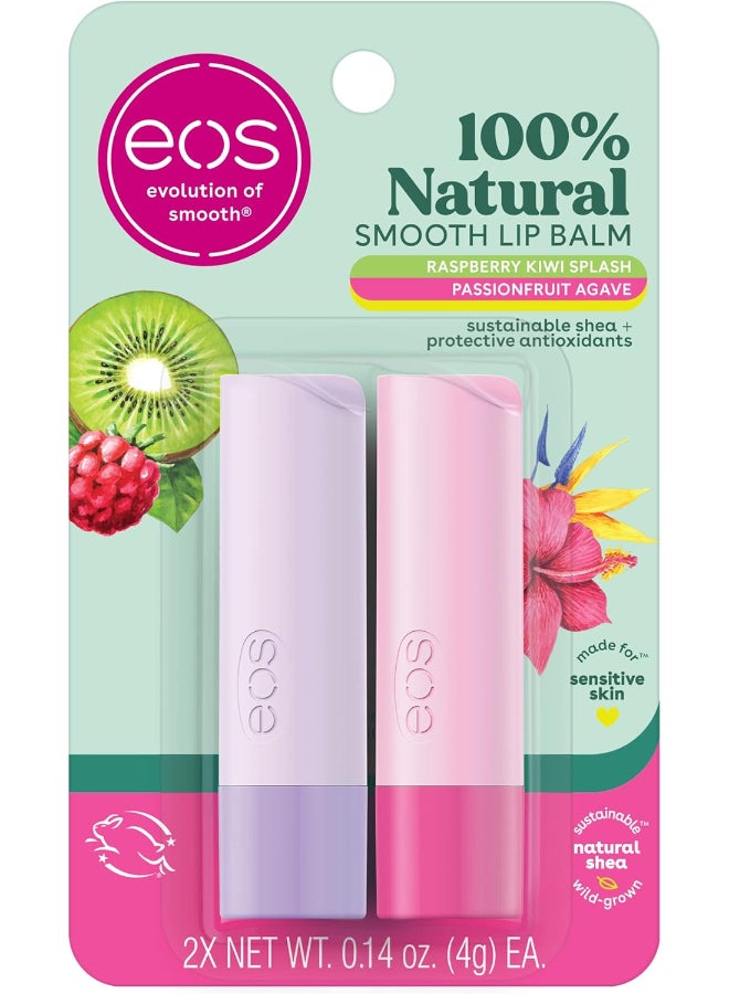 EOS Raspberry Kiwi Splash/Passionfruit Agave  Blister  2-Pack Sticks.28 oz